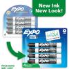 EXPO Dry Erase Markers, Low Odor Ink, Black, Chisel Tip, 4 Count – Whiteboard, Calendar, Organization, Essential Supplies for Office, School, Classroom, Teachers(Black)