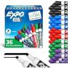 EXPO Dry Erase Markers, Low Odor Ink, Assorted Colors, Chisel Tip, 36 Count(36 Count (Pack of 6))