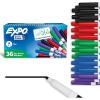 EXPO Low Odor Dry Erase Markers Fine Tip Assorted Colors 36 Count(Assorted)
