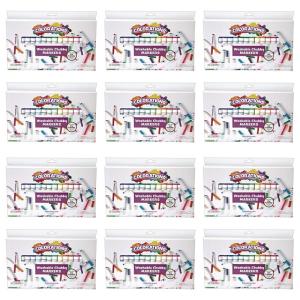 Colorations Chubby Markers, 16 Colors per Set, 12 Sets Included,192 Total Crayons, All Sets Individually Packaged, Personalize & Decorate for Gifts, Arts & Craft Craft for Children, Kids Crafts