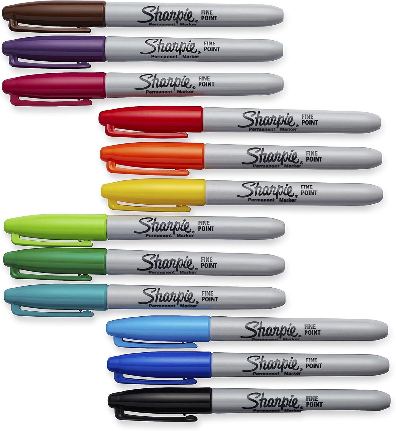imageSharpie Color Burst Permanent Markers Fine Point Assorted 24 Pack 19495571