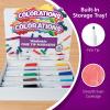 Colorations FINEPACK Washable Fine Tip Markers, 200 Markers, 10 Colors, Coloring, Paper, Kids, Drawing, Bold Colors, Classroom, Art Supplies, School Supplies, Craft Projects, Children, Assorted Set