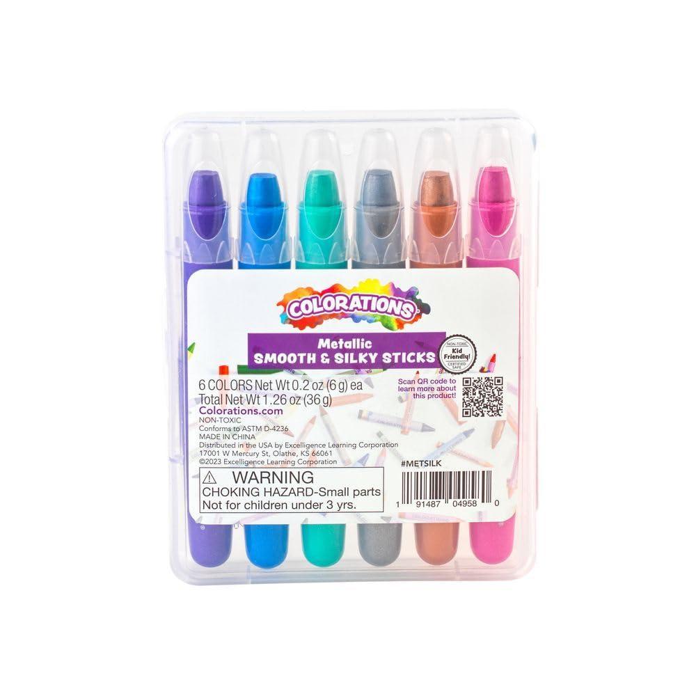 imageColorations Smooth Silky Sticks 18 Color SetMetallic Colors