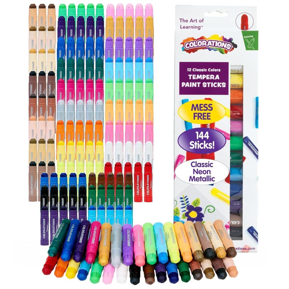 imageColorations Tempera Paint Sticks Set of 144