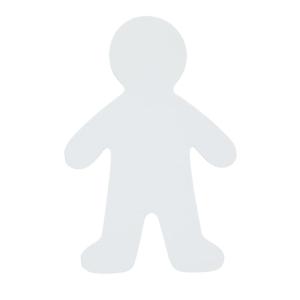 Colorations Jumbo People Shape with Notepad – Set of 12