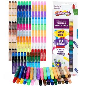 Colorations Tempera Paint Sticks- Set of 144