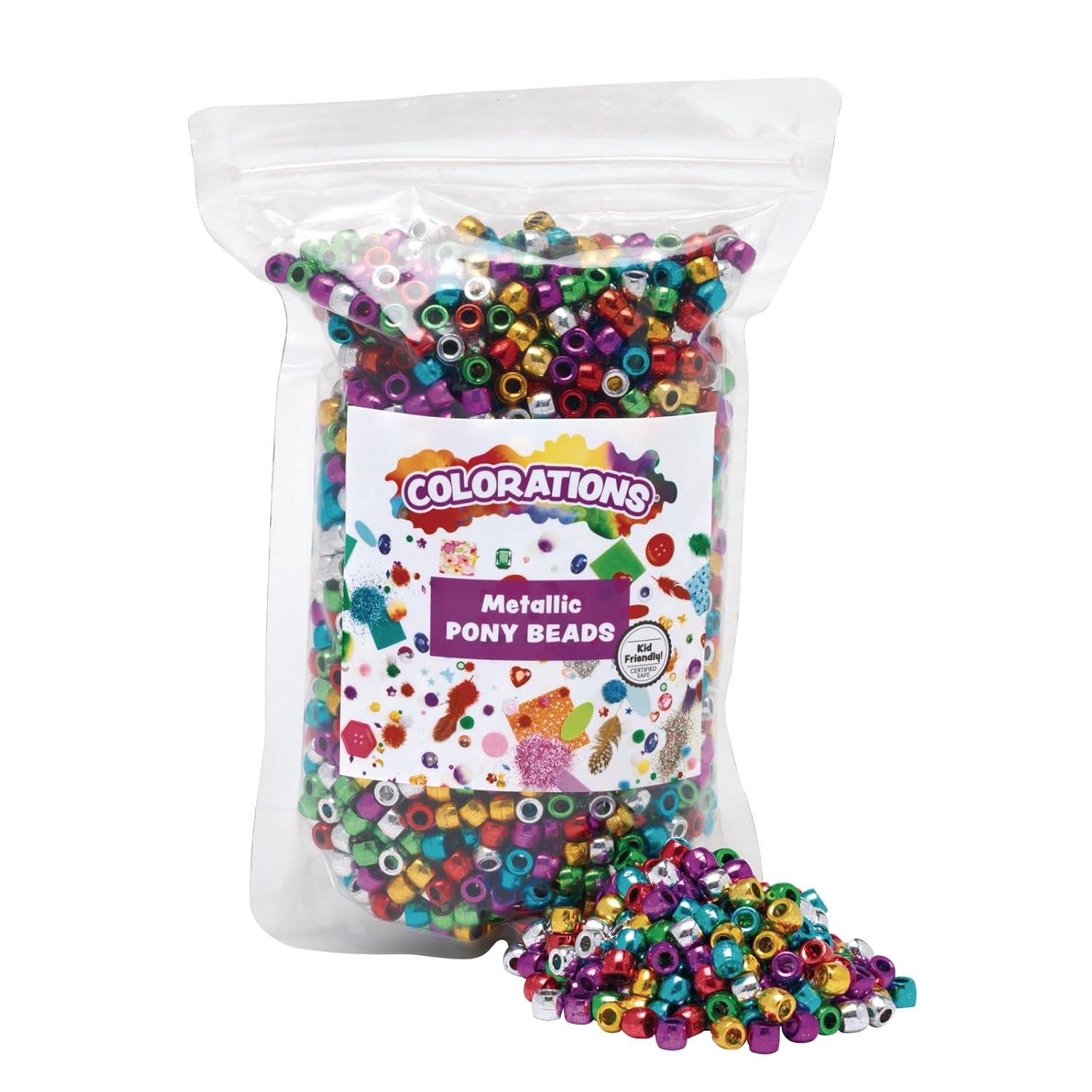 image:imageColorations PONYMET Metallic Pony Beads 1 lb