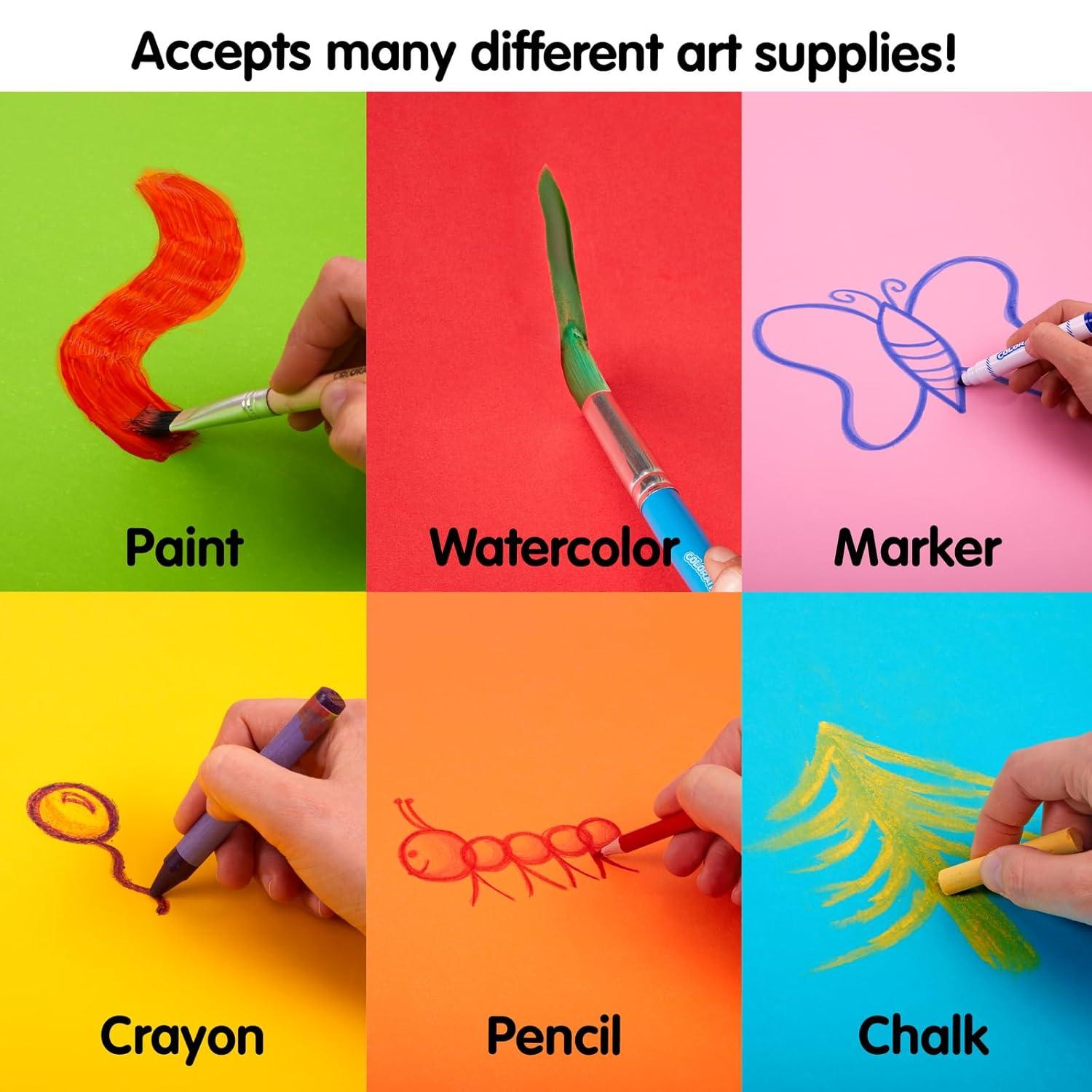 image:imageColorations PrimaColor FadeResistant Paper Rolls Black Arts and Crafts 48 x 60 Drawing Finger Painting Paint Watercolor Wall Art Bulletin Boards Kids Crafts Model RESISTBKYellow