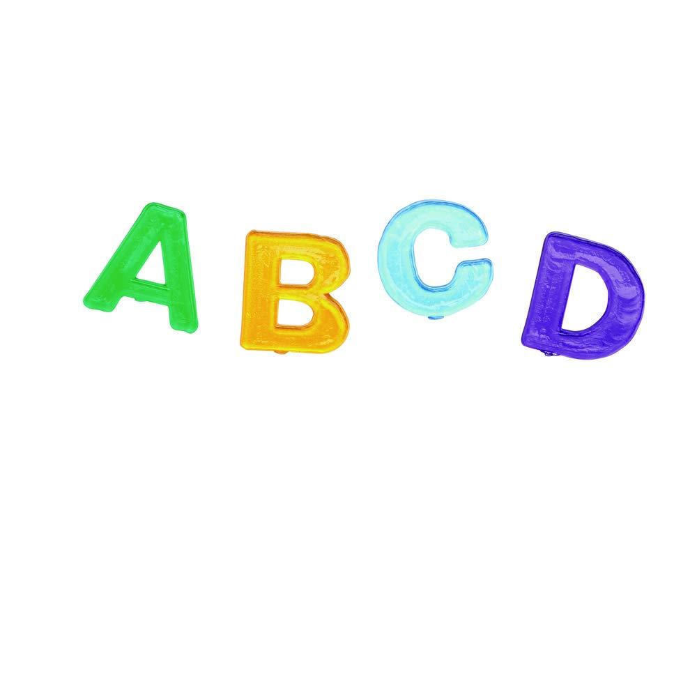 image:imageColorations Translucent MultiColor Uppercase Plastic Letters 34 Ea 208 Pieces Collaging ABC Letters Alphabet For Kids