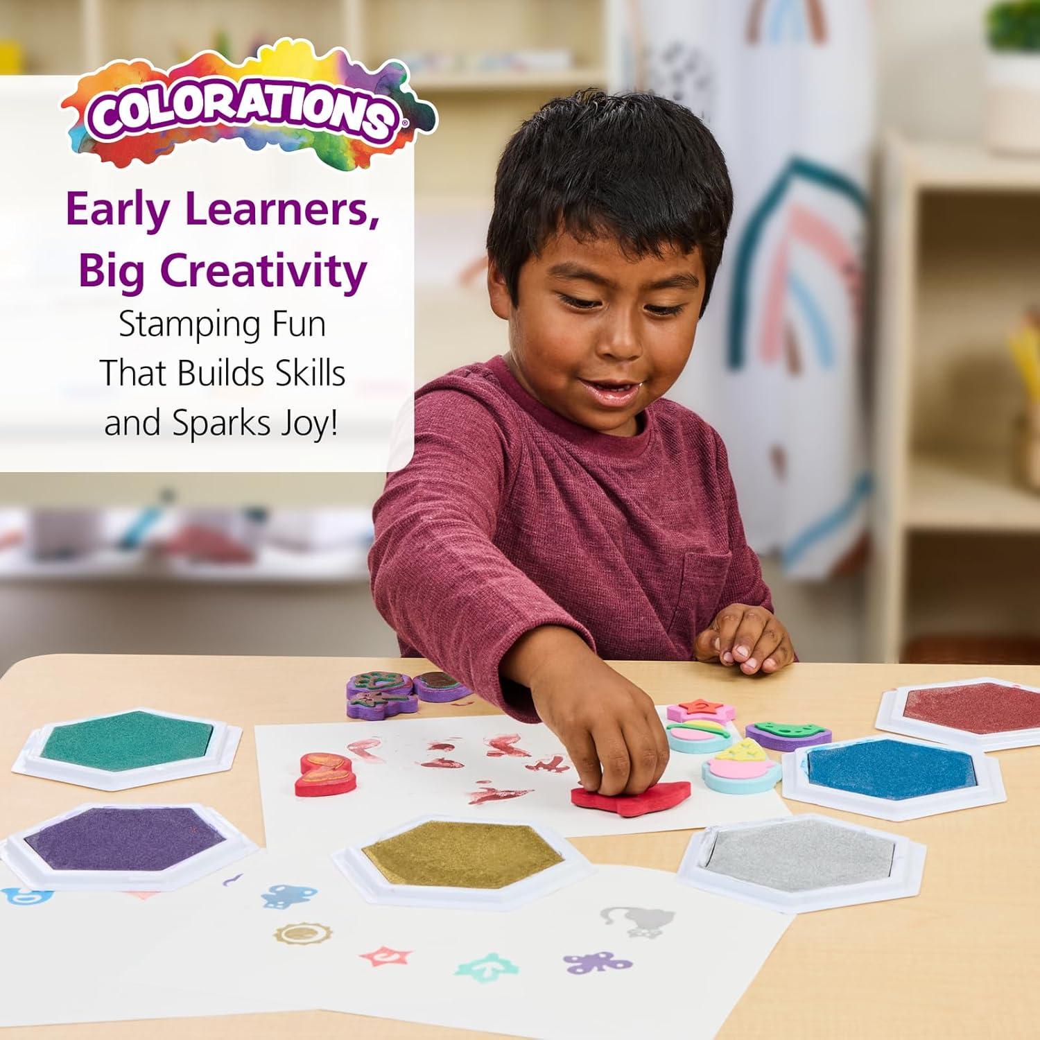 image:imageColorations Uppercase Alphabet Stampers Set of 26 chunky Uppercase Alphabet Stampers Set contains all the letters in the alphabet Shapes Mega Pack