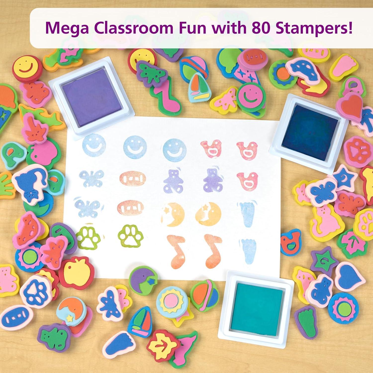 image:imageColorations Uppercase Alphabet Stampers Set of 26 chunky Uppercase Alphabet Stampers Set contains all the letters in the alphabet Shapes Mega Pack