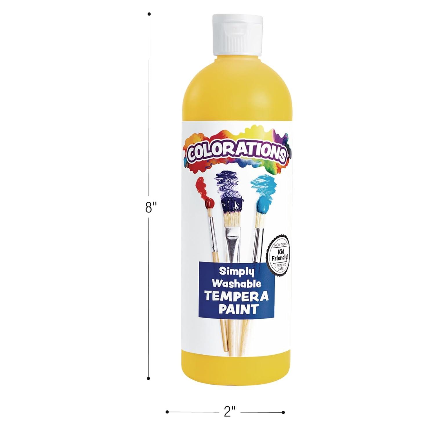 image:imageColorations Washable Tempera Shiny Metallic Effect Paint 16 fl oz Set of 8 Colors Non Toxic Vibrant Bold Kids Paint Craft Hobby Fun Art SuppliesRed