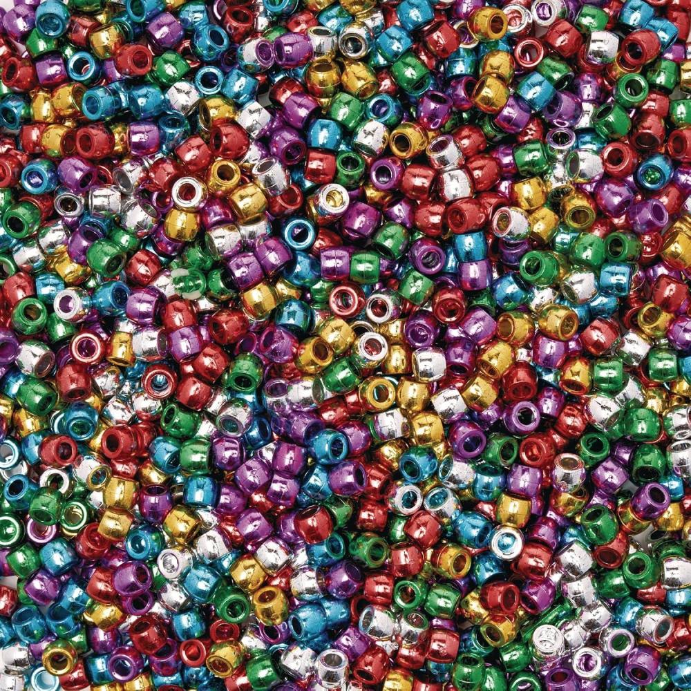 image:imageColorations PONYMET Metallic Pony Beads  1 lb