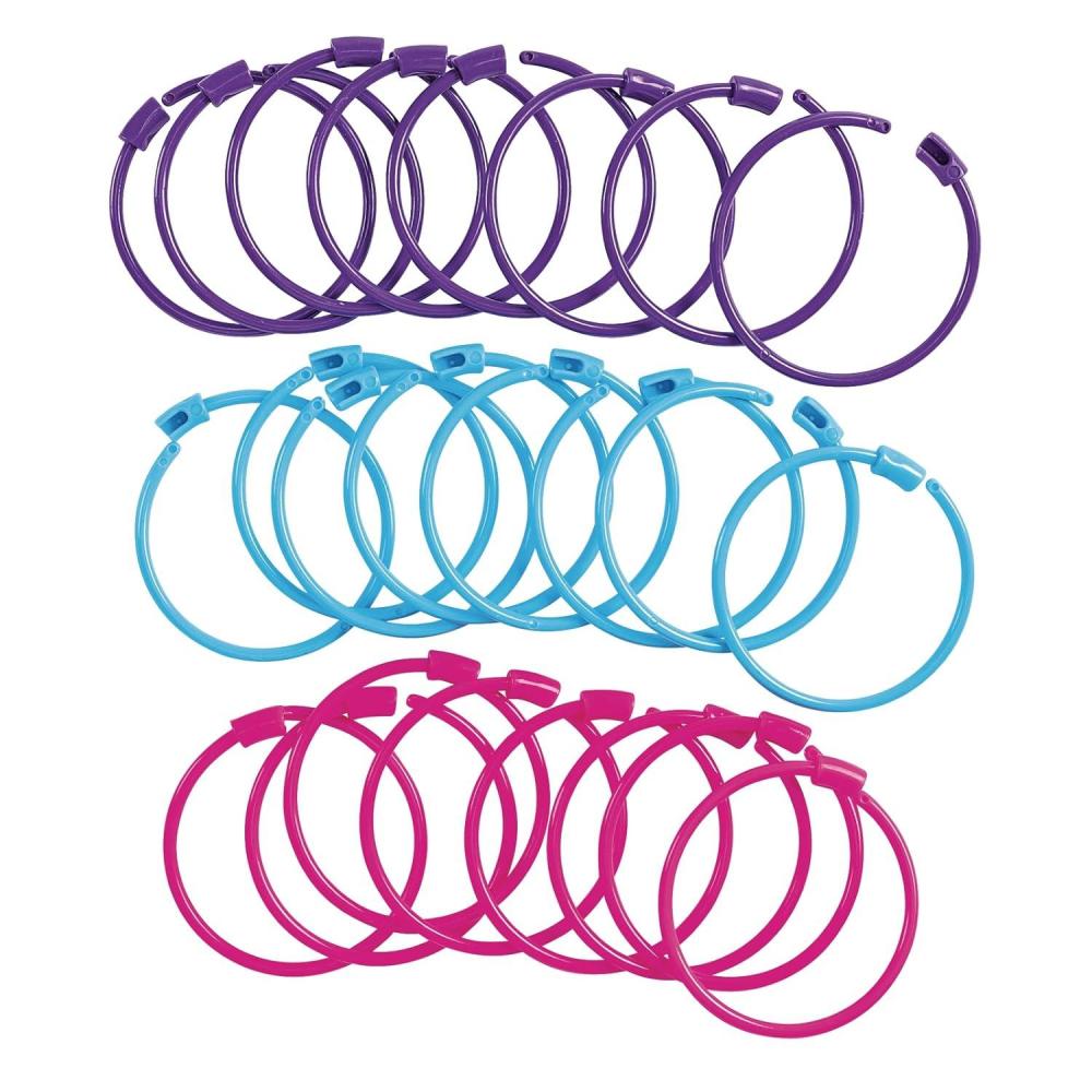 image:imageColorations Pony Bead Bracelets for Kids Set of 24 3 Colors 14 Diameter Snap Closure Jewelry Gifts Arts amp Crafts Wearables Reusable Item  PBBR