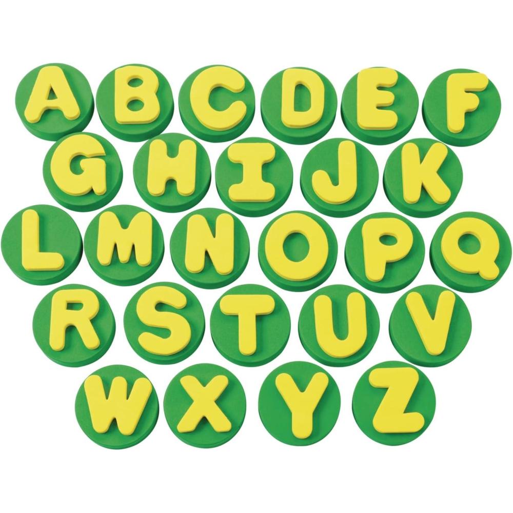 image:imageColorations Uppercase Alphabet Stampers Set of 26 chunky Uppercase Alphabet Stampers Set contains all the letters in the alphabet Uppercase Letters