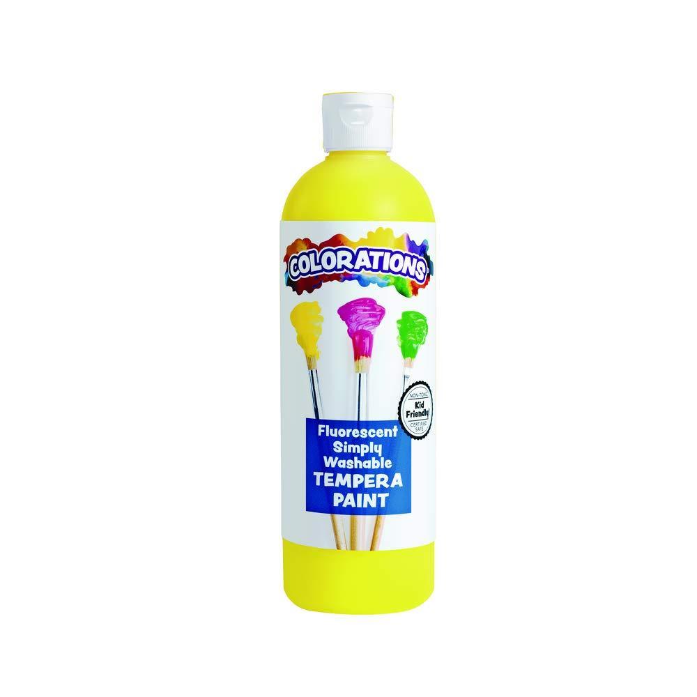image:imageColorations Washable Tempera Paint 16 fl oz Fluorescent Pink Neon Non Toxic Vibrant Bold Bright Kids Paint Craft Hobby Fun Art SuppliesFourescent Yellow