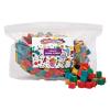 Colorations Colored Wood Cubes, 196 Pieces, 5/8 inch, Dyed Natural Wood, Geometric, Building, Arts & Crafts, Decorations, Multi-Colored, DIY Crafts, for Kids, STEM