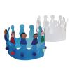 Colorations DIY Cardstock White Crowns, Set of 24, Sturdy, Adjustable, for Kids, Dramatic Play, Pretend Play, Princess, Party, Arts & Crafts, Craft Activity
