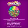 Colorations FMSHAPES Buckets of Fun EVA Foam Shapes, Set of 6 Themes, with Storage, for Kids, Arts & Crafts, Craft Projects, Create, Creative