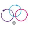 Colorations Pony Bead Bracelets for Kids, Set of 24, 3 Colors, 1/4 Diameter, Snap Closure, Jewelry, Gifts, Arts & Crafts, Wearables, Reusable (Item # PBBR)