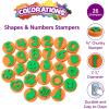 Colorations Uppercase Alphabet Stampers – Set of 26, chunky Uppercase Alphabet Stampers Set contains all the letters in the alphabet ,(Shapes & Numbers)