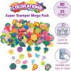 Colorations Uppercase Alphabet Stampers – Set of 26, chunky Uppercase Alphabet Stampers Set contains all the letters in the alphabet ,(Shapes Mega Pack)