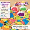 Colorations Washable Tempera Paint, 16 fl oz, Fluorescent Pink, Neon, Non Toxic, Vibrant, Bold, Bright, Kids Paint, Craft, Hobby, Fun, Art Supplies(Fourescent Yellow)
