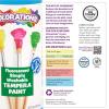 Colorations Washable Tempera Paint, Set of 7, 16 fl oz, Set of 7, Neon, Neon, Non Toxic, Vibrant, Bold, Bright, Kids Paint, Craft, Hobby, Fun, Art Supplies, Black