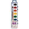 Colorations Best Value Watercolor Paint Set – 8 Vibrant Colors in Plastic Case with Brush, 1 Count (Pack of 1)
