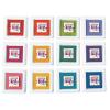 Colorations Washable Perfect Stamp Pads, 12 Colors, 3-3/4″ Square, Finger Ink Pad, Small Pad, Vivid Bright Colors, Arts & Crafts, Stamping, Cardmaking, Crafting, Inkpad