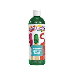 Colorations – CGPGR Washable Glitter Paint, 16 fl oz, Green, Non Toxic, Vibrant, Bold, Kids Paint, Craft, Hobby, Fun, Art Supplies