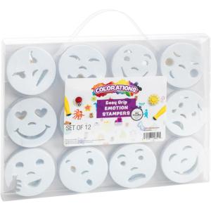 Colorations Uppercase Alphabet Stampers – Set of 26, chunky Uppercase Alphabet Stampers Set contains all the letters in the alphabet ,(Emotions)