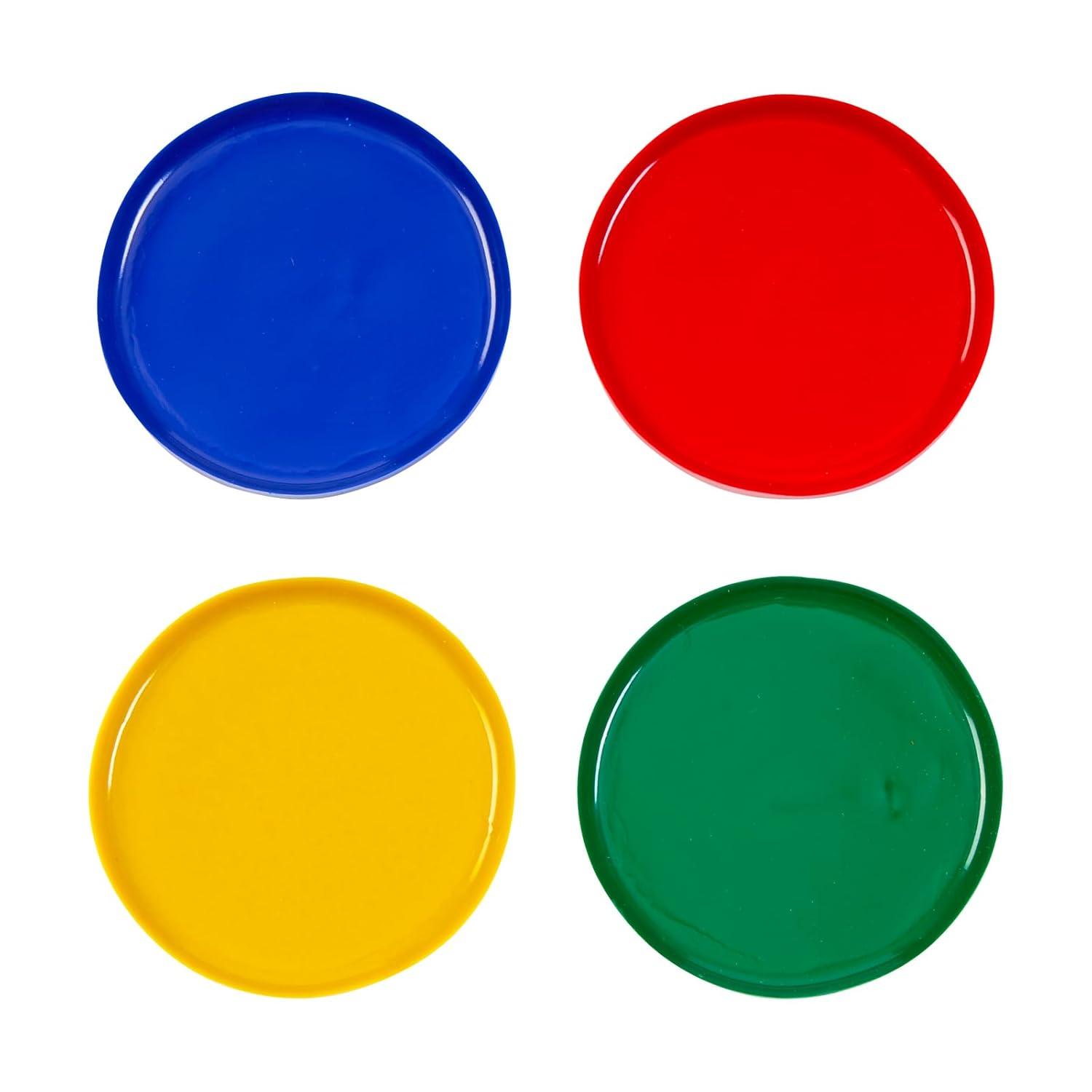 image:imageColorations Best Value Jumbo Washable Watercolors Set of 6 Refills Watercolor Paint for Kids Includes Green Yellow Red and Blue Washable Paint for Classroom and Home Learning