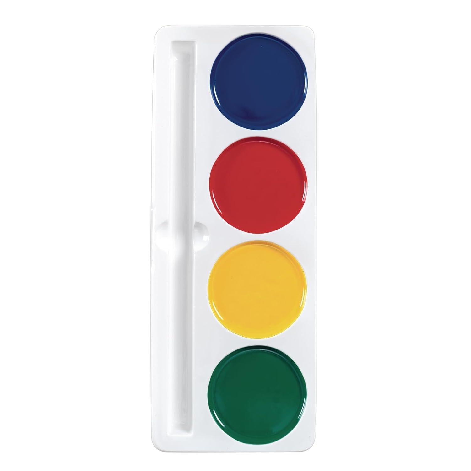 image:imageColorations Best Value Jumbo Washable Watercolors Set of 6 Refills Watercolor Paint for Kids Includes Green Yellow Red and Blue Washable Paint for Classroom and Home Learning