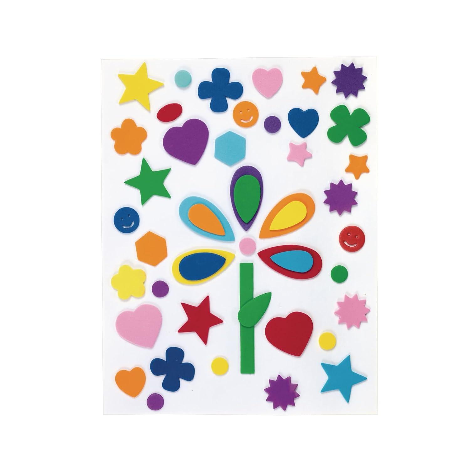 image:imageColorations Bucket of Fun Foam Shapes Multicolor Arts and Crafts Material for Kids 12 lb