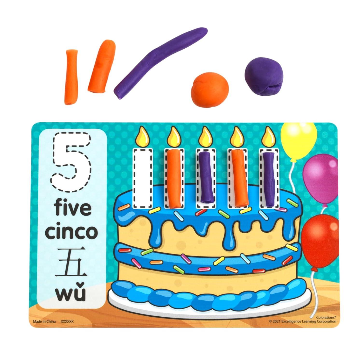 image:imageColorations Counting Numbers 020 Modeling Mats Dough Mats Use Modeling Dough to Complete The Scene