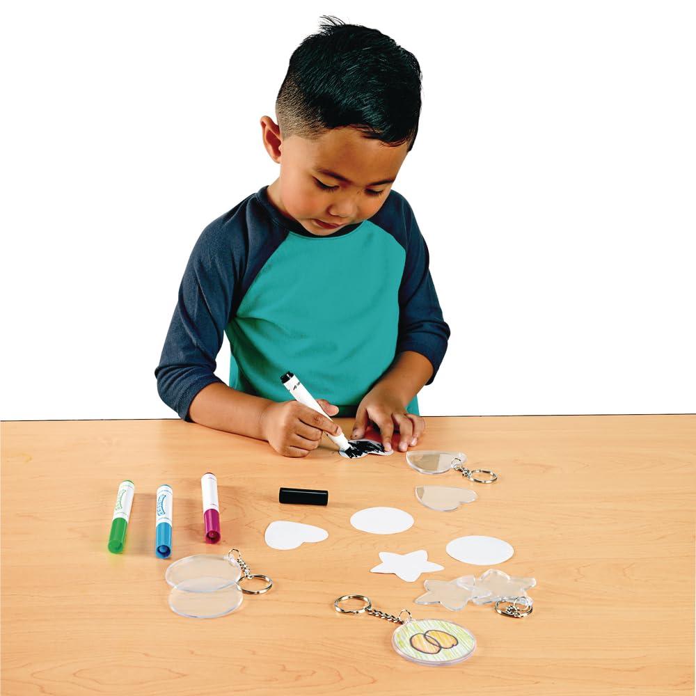 image:imageColorations Create Your Own Keychain Craft Kit for Kids Set of 12 DIY Kit for Kids that Encourages Creativity Easy and Fun Includes Supplies to Make 12 Personalized Keychains