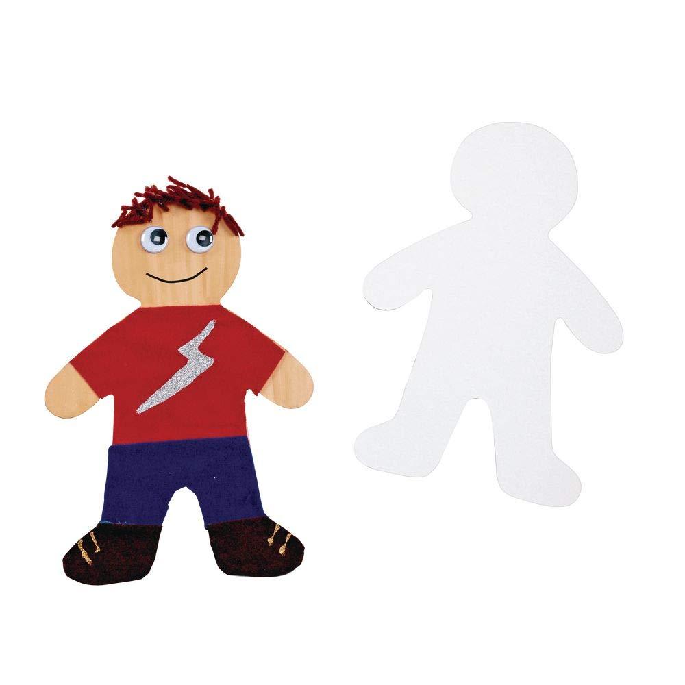 image:imageColorations Giant Person Shapes for Kids Set of 24 Sturdy Paper Chip Board Decorate Your Own Person All About Me Blank People Shapes Kid Shaped Paper Cutouts Blank People Shaped Cutout for Kids