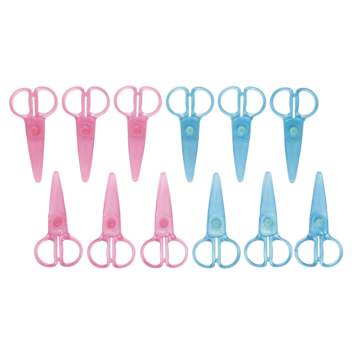image:imageColorations Plastic Wont Cut Hair Scissors Set of 12