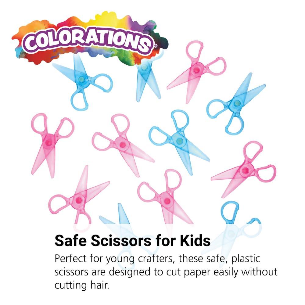 image:imageColorations Plastic Wont Cut Hair Scissors Set of 12