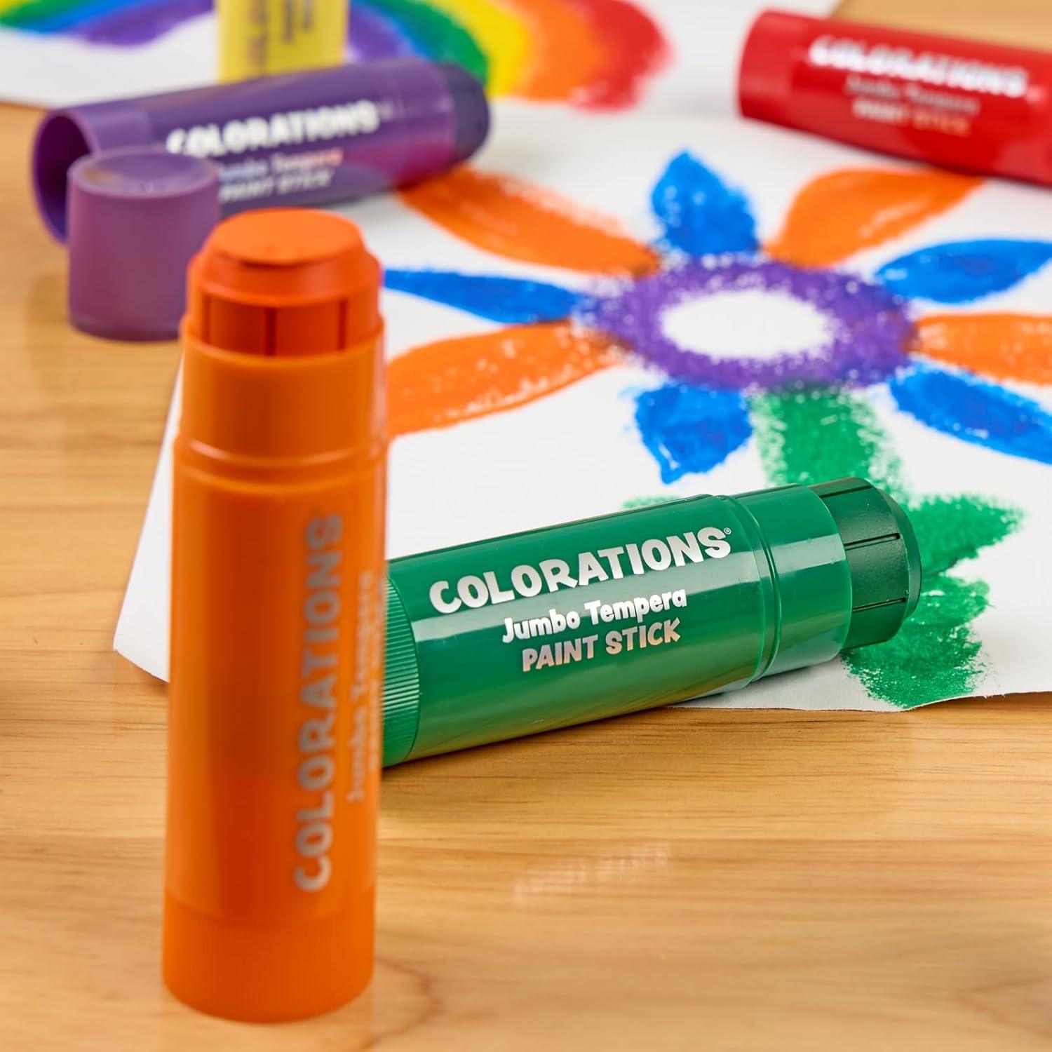 image:imageColorations Tempera Paint Sticks Set of 42Jumbo Sticks 6 PK