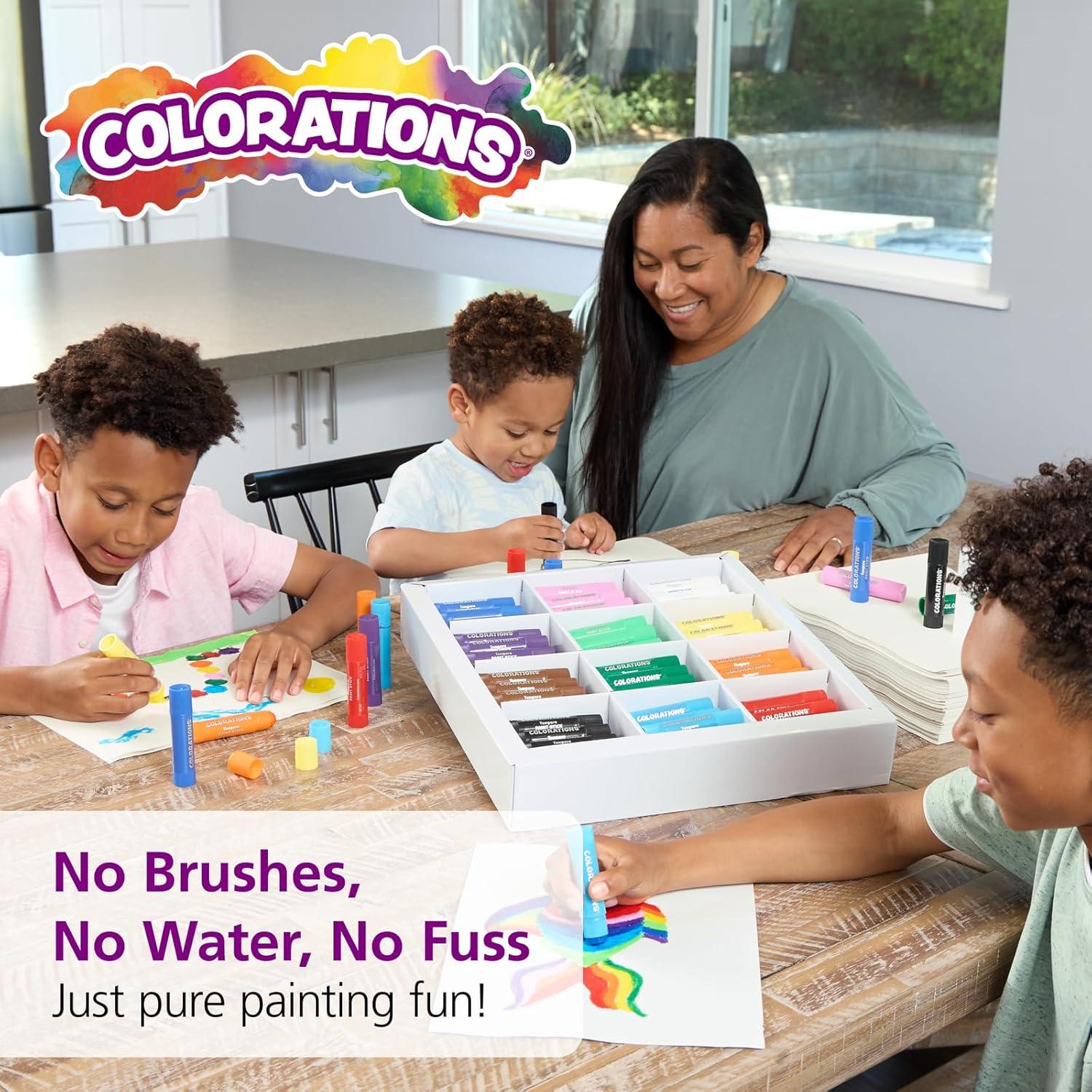 image:imageColorations Tempera Paint Sticks Set of 42Rainbow 144 PK