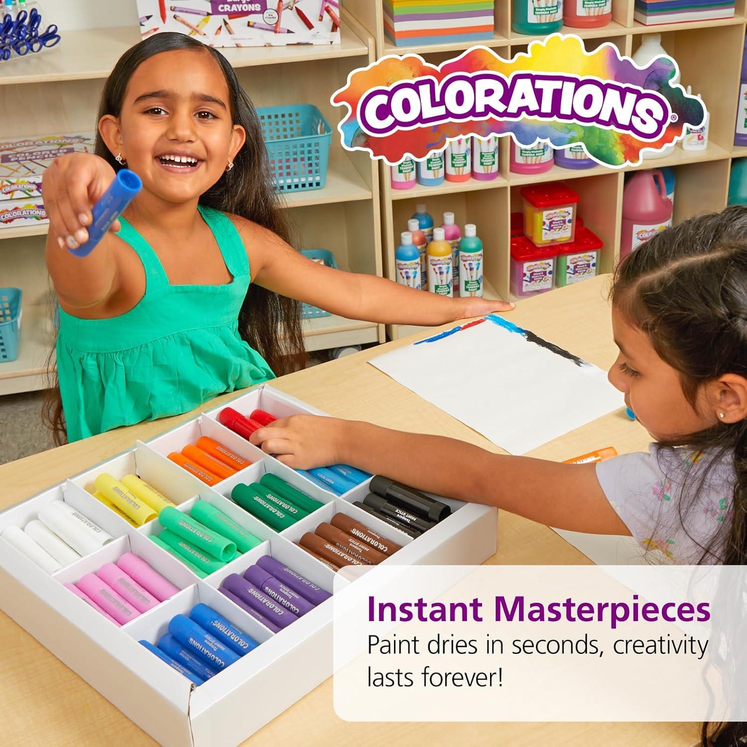 image:imageColorations Tempera Paint Sticks Set of 42Rainbow 144 PK