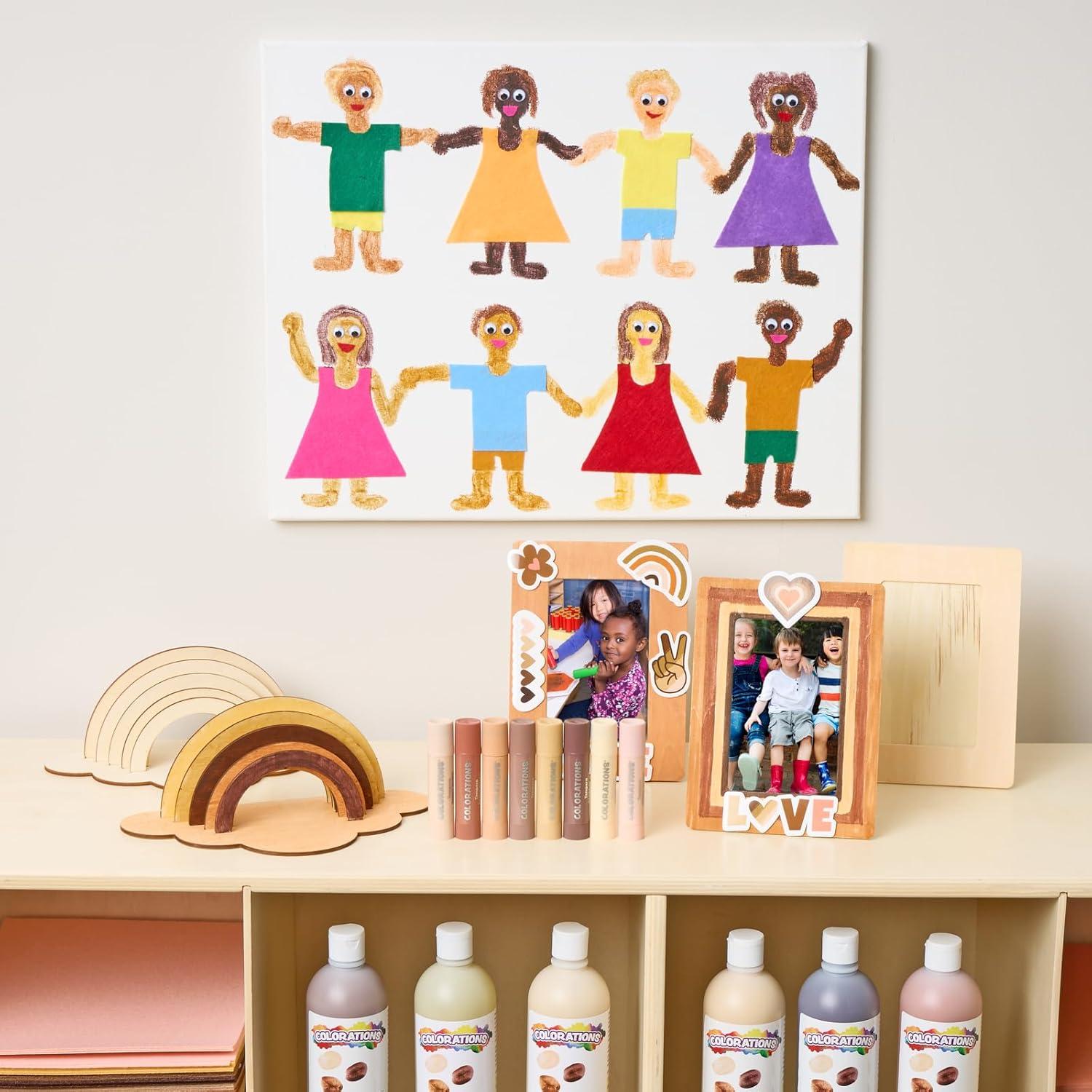 image:imageColorations Tempera Paint Sticks Set of 42Skin Tones 8 PK
