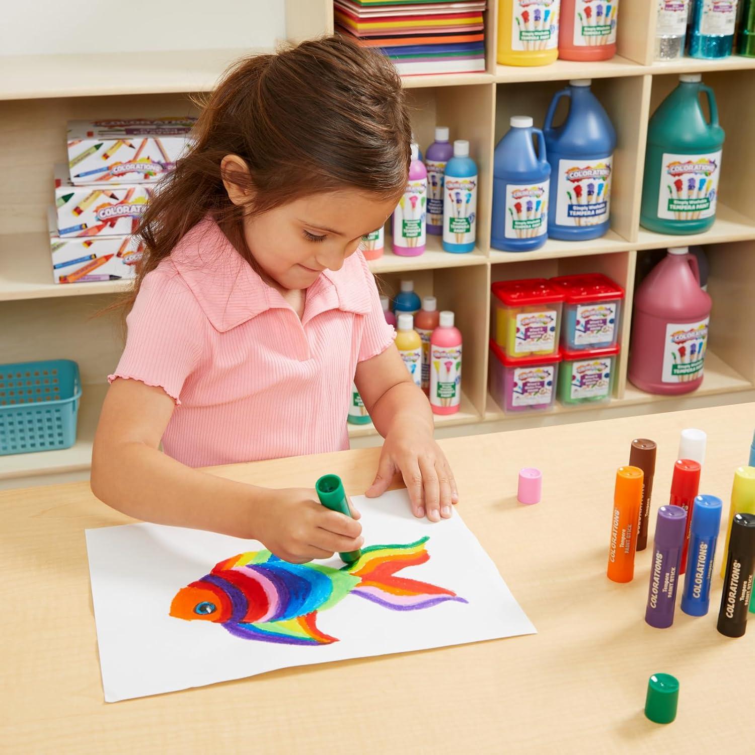 image:imageColorations Tempera Paint Sticks Set of 42Variety Set 42PK