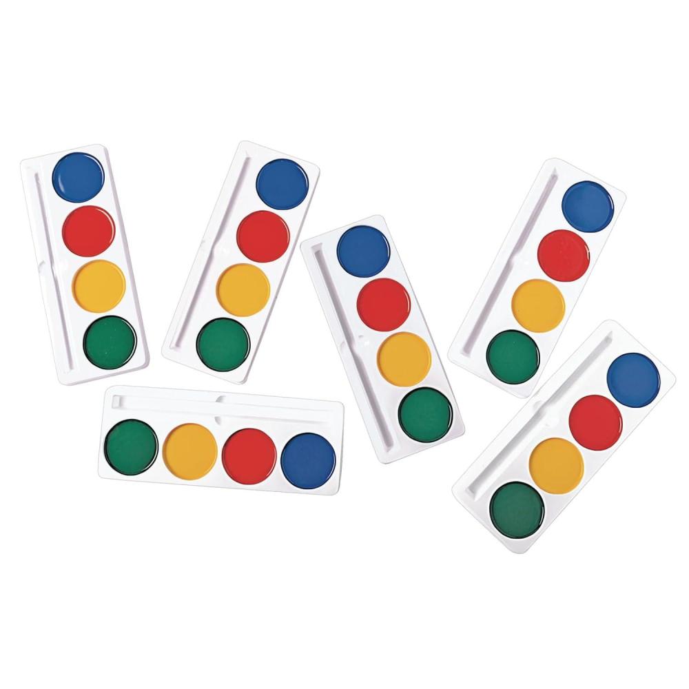 image:imageColorations Best Value Jumbo Washable Watercolors Set of 6 Refills Watercolor Paint for Kids Includes Green Yellow Red and Blue Washable Paint for Classroom and Home Learning