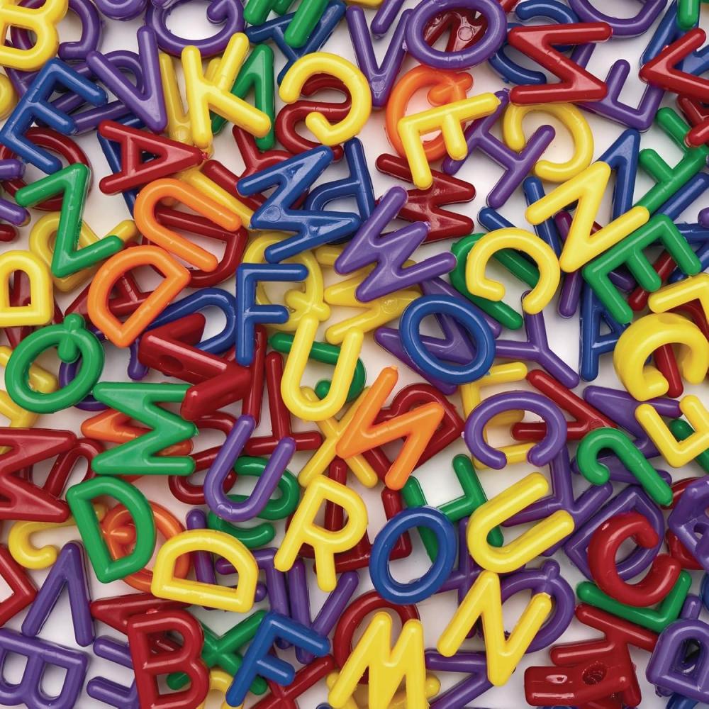 image:imageColorations LETBD Big Letter Beads Plastic 300 Pieces Language Arts amp Crafts for Kids Stringing Teachers Motor Skills Multi Color