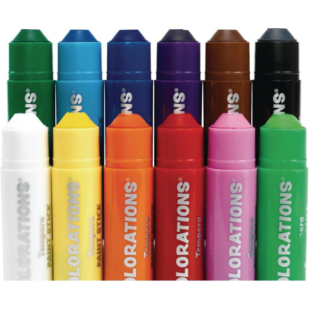 image:imageColorations Tempera Paint Sticks Set of 42Rainbow 12 PK