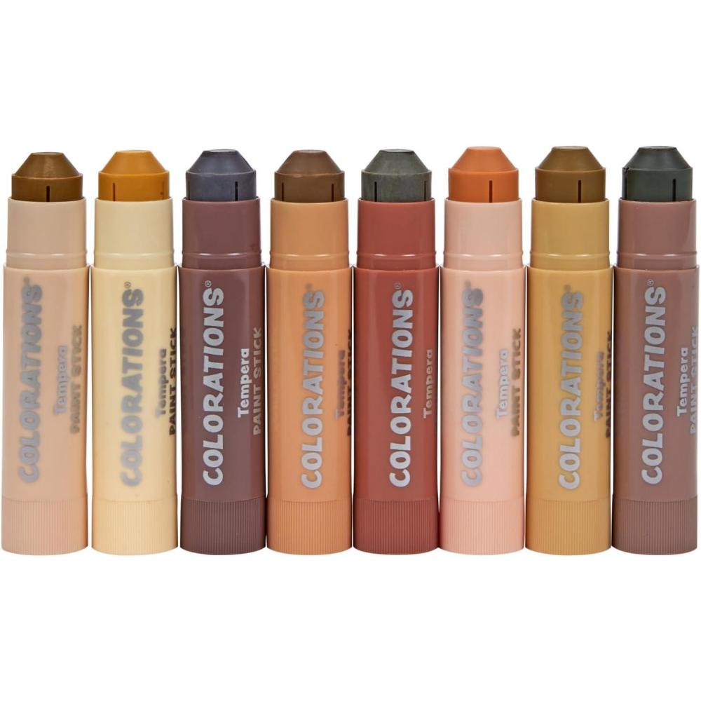 image:imageColorations Tempera Paint Sticks Set of 42Skin Tones 8 PK