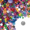 Colorations – BDBKT Value Assorted Bead Bucket for Kids, 3500 Beads, Bulk, Jewelry, Storage, Accent Beads, Arts & Crafts, Slime, Stringing, Teachers, Motor Skills